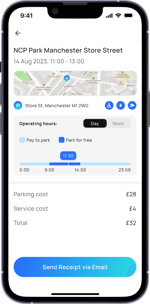 ParkPal App Core Functionality Screenshot 4