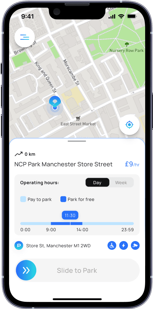 ParkPal App Home Screen Experience Screenshot 2