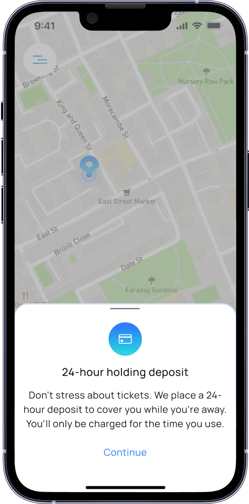 ParkPal App Home Screen Experience Screenshot 3