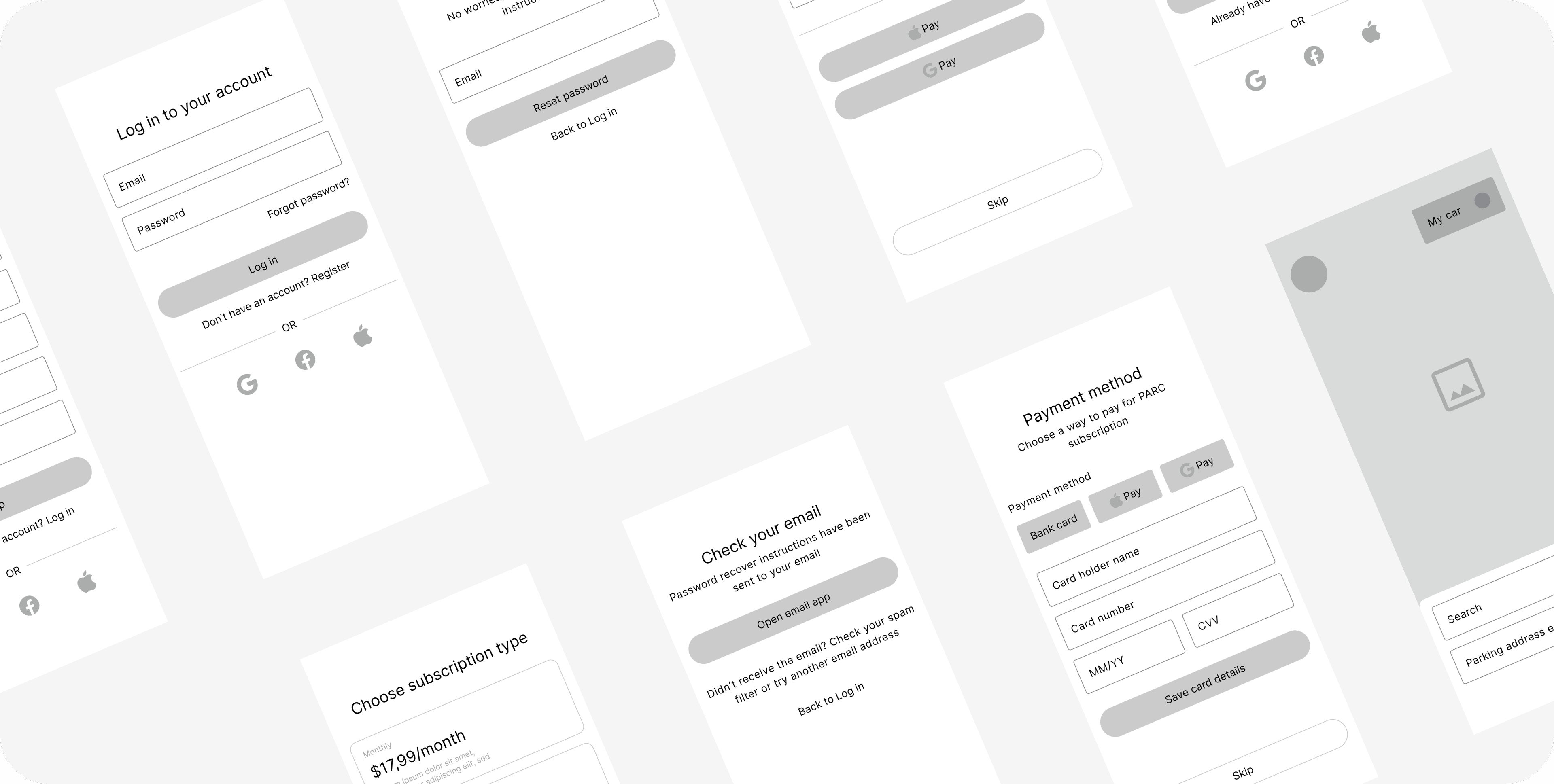 ParkPal UI/UX Design Screenshot